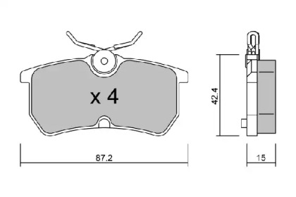 Тормозные колодки AISIN для FORD FOCUS седан (DFW) 1.8 16V